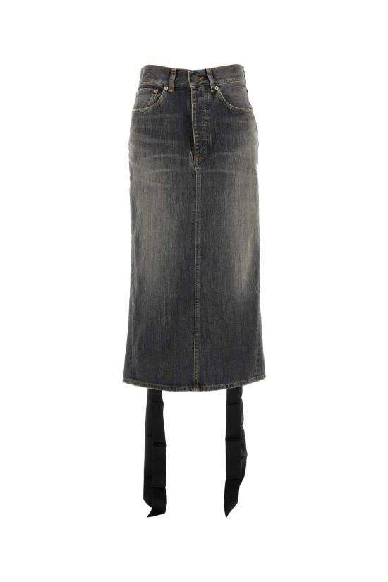  발렌시아가 데님 스커트 831713TSW67 1441 GRAY