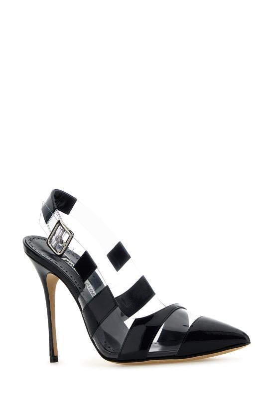  마놀로 블라닉 힐/펌프스 UXRA2241625 NAVYLGRY BLACK - MANOLO BLAHNIK