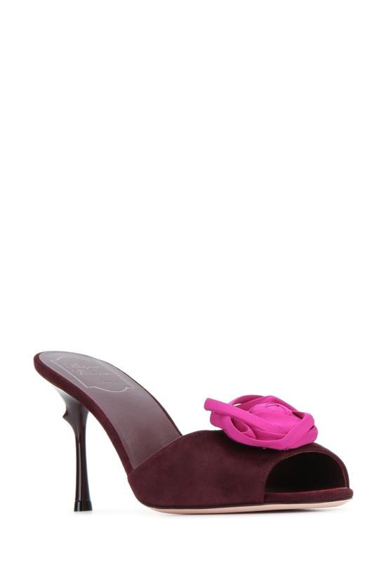 26FW 로저비비에 힐/펌프스 RVW79643840UVN 1VD8 BURGUNDY - ROGER VIVIER