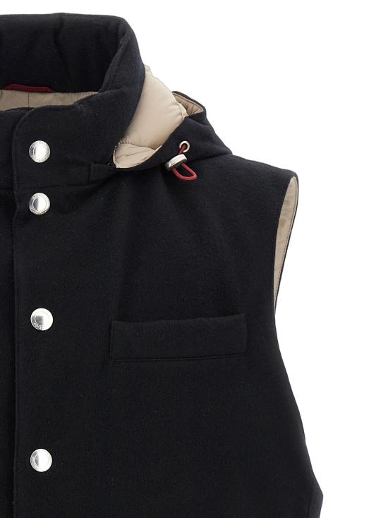 26FW 브루넬로 쿠치넬리 베스트 BR314700BM BLACK - BRUNELLO CUCINELLI