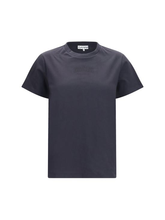 26FW 가니 로고 에센셜 티셔츠 A1050057 252 BLACK