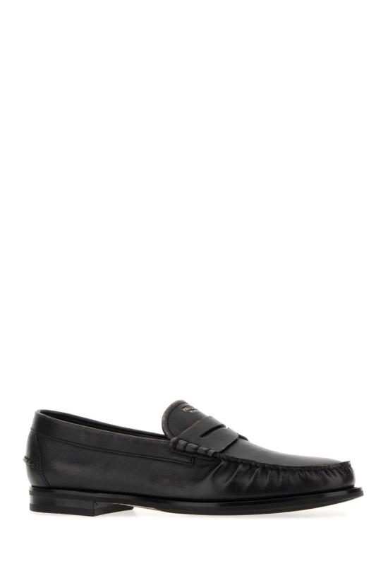 26FW 프라다 브러쉬드 레더 로퍼 브러쉬드 레더 로퍼 2DB239FX0002HII F0Y71 BLACK - PRADA