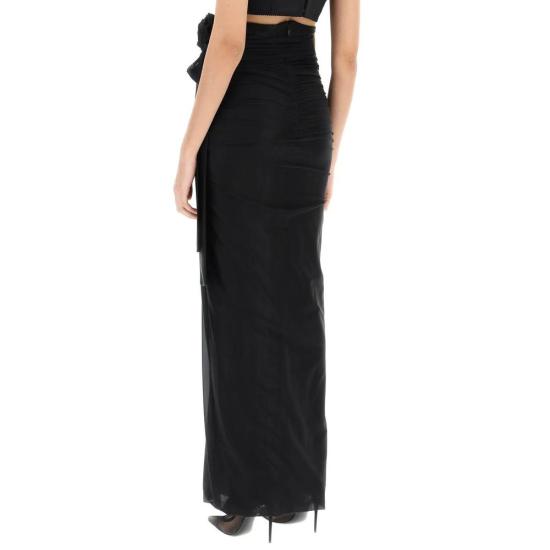  돌체앤가바나 롱 스커트 DO 8990517330132 BLACK - DOLCE & GABBANA
