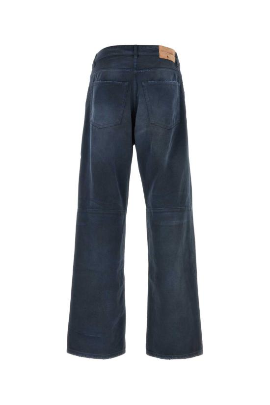 26SS 발렌시아가 커브드 니 팬츠 857194TTW64 8074 NAVY - BALENCIAGA