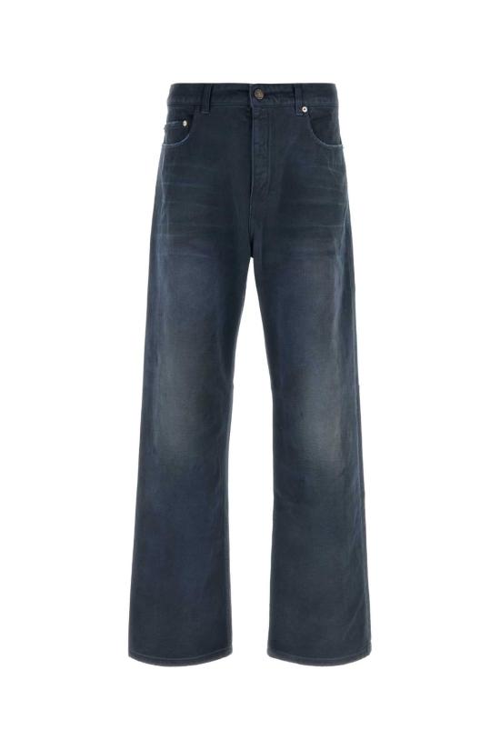 26SS 발렌시아가 커브드 니 팬츠 857194TTW64 8074 NAVY