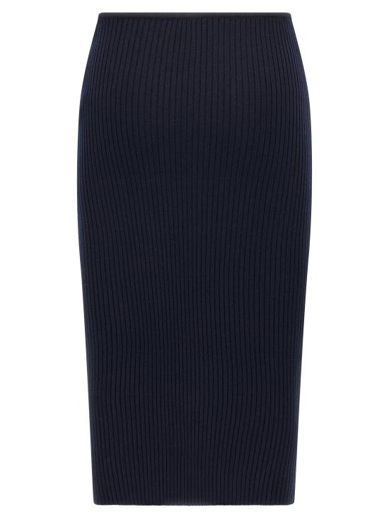  쿠레쥬 미디 스커트 CO305645BM NAVY - COURREGES