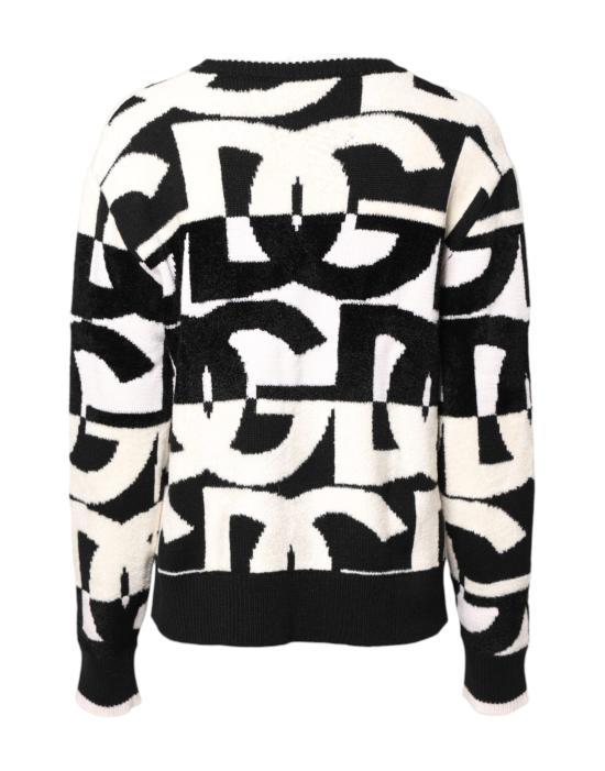  돌체앤가바나 스웨터 THS90374 BLACK AND WHITE - DOLCE & GABBANA