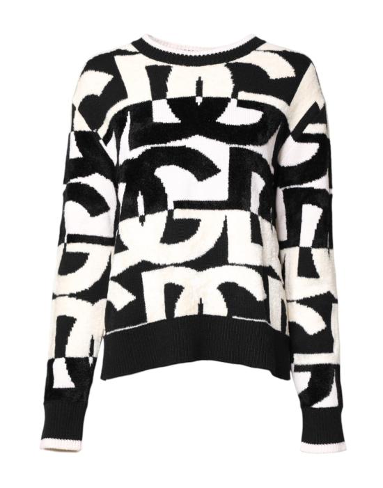  돌체앤가바나 스웨터 THS90374 BLACK AND WHITE