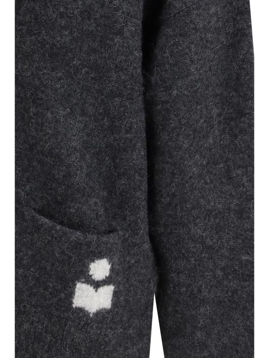 26SS 이자벨마랑에뚜왈 가디건 CA0129FAD1L12E 02MY GRAY - ISABEL MARANT ETOILE