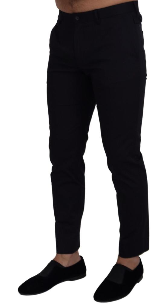  돌체앤가바나 스트레이트 팬츠 PAN73340 BLACK - DOLCE & GABBANA