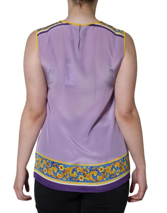  돌체앤가바나 민소매 티셔츠 TSH86557 PURPLE - DOLCE & GABBANA