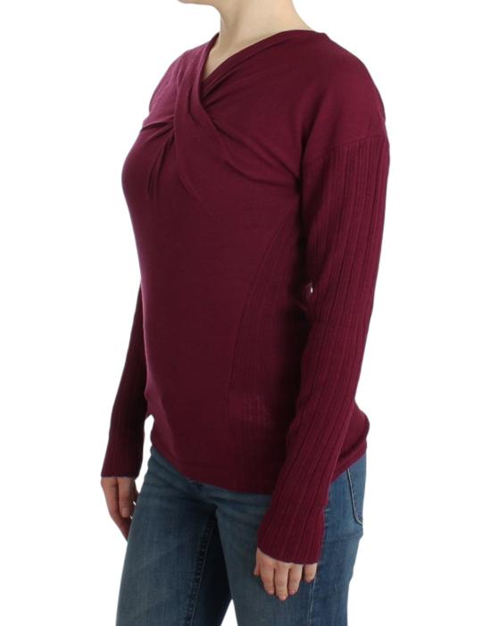  로베르토 카발리 스웨터 SIG11849 PURPLE - ROBERTO CAVALLI