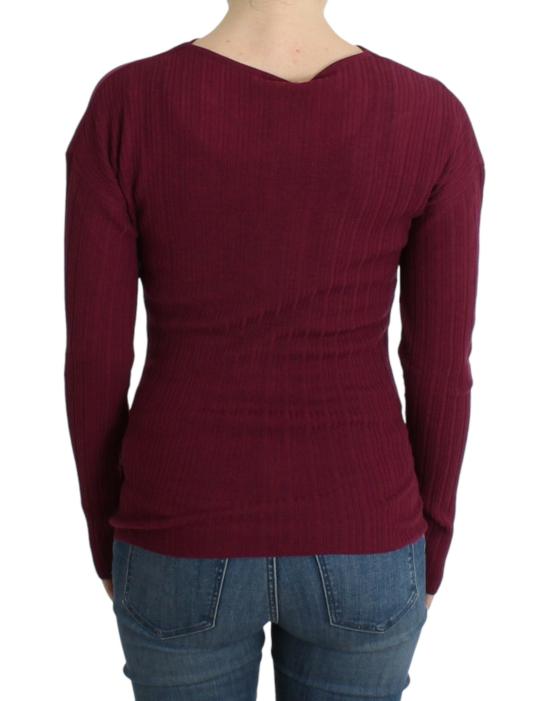  로베르토 카발리 스웨터 SIG11849 PURPLE - ROBERTO CAVALLI
