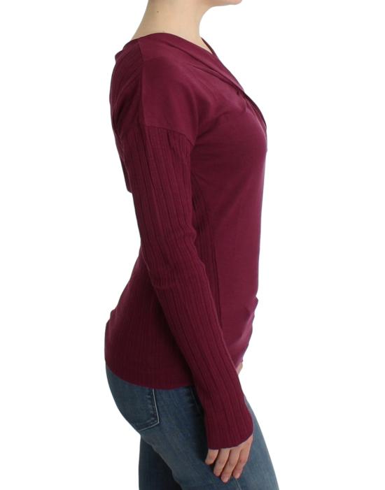  로베르토 카발리 스웨터 SIG11849 PURPLE - ROBERTO CAVALLI