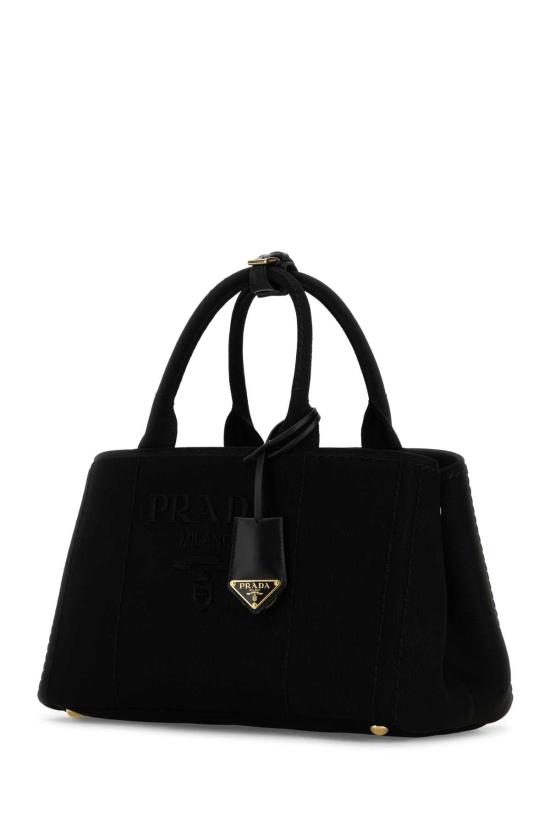  프라다 라지 리넨 블렌드 핸드백 1BG554V8OM2CYA F0002 BLACK - PRADA