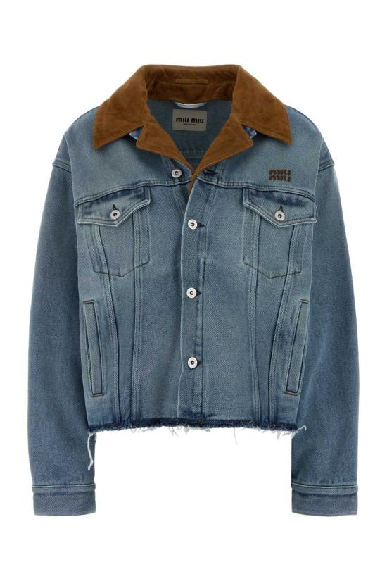 26FW 미우미우 데님 자켓 GWB313SOOO196Y F0013 BLUE
