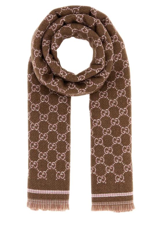  구찌 GG 울 스카프 8390353GAMQ 2572 BROWN