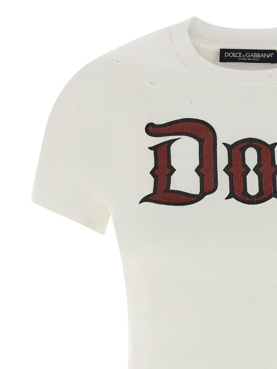 25FW 돌체앤가바나 반팔 티셔츠 DO322008BM WHITE - DOLCE & GABBANA