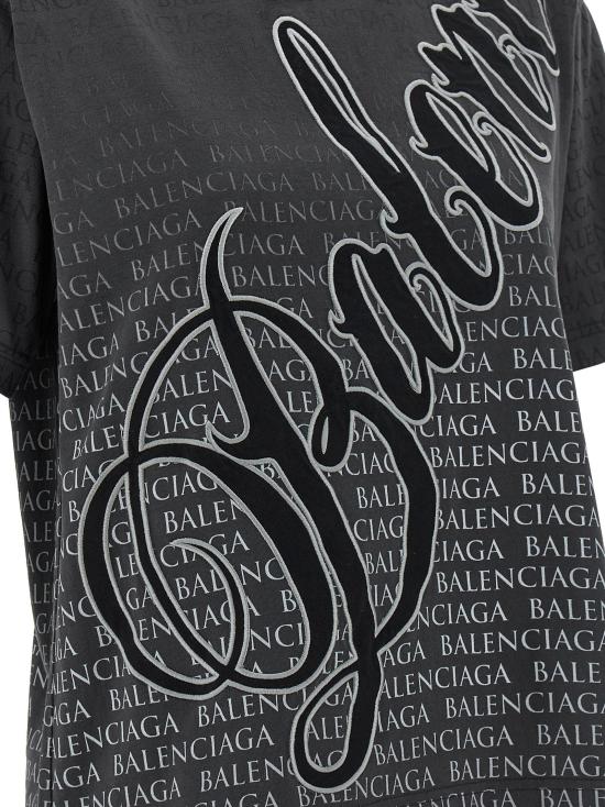 26SS 발렌시아가 반팔 티셔츠 BA328974BM BLACK - BALENCIAGA