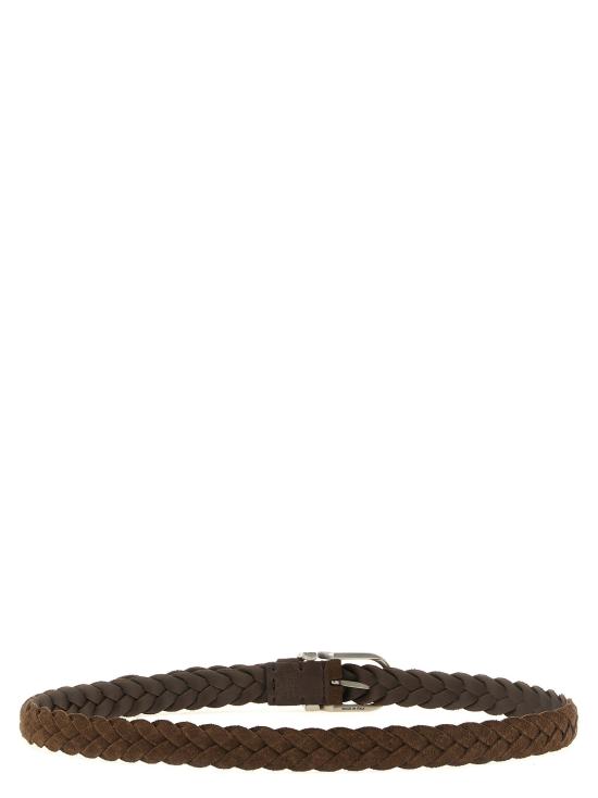 26FW 브루넬로 쿠치넬리 가죽 벨트 BR339520BM BROWN - BRUNELLO CUCINELLI