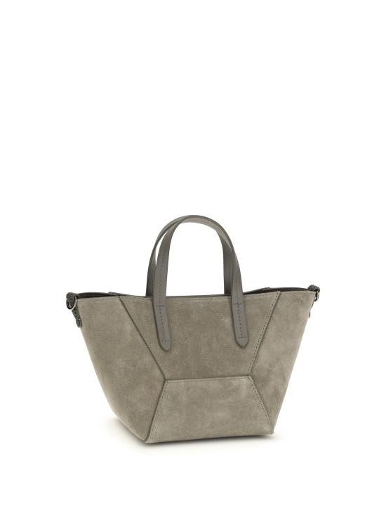 26SS 브루넬로 쿠치넬리 스웨이드 BC Duo 미니 백 MBDLD2675 C8850 BEIGE - BRUNELLO CUCINELLI