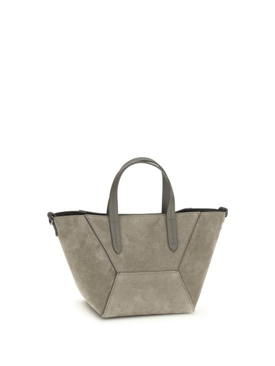 26SS 브루넬로 쿠치넬리 스웨이드 BC Duo 미니 백 MBDLD2675 C8850 BEIGE - BRUNELLO CUCINELLI