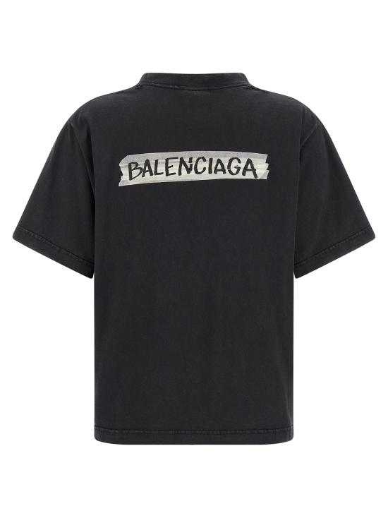 26SS 발렌시아가 반팔 티셔츠 BA327124BM BLACK - BALENCIAGA