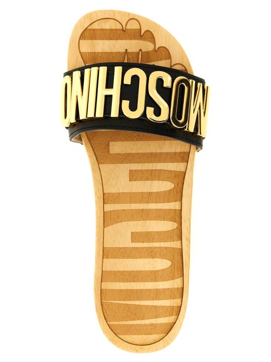 26SS 모스키노 뮬/슬리퍼 MO329936BM BLACK - MOSCHINO