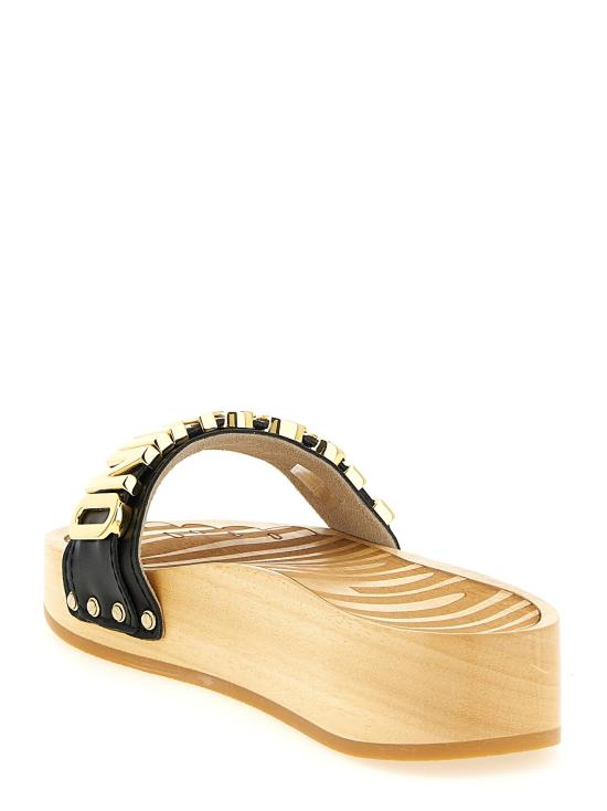 26SS 모스키노 뮬/슬리퍼 MO329936BM BLACK - MOSCHINO