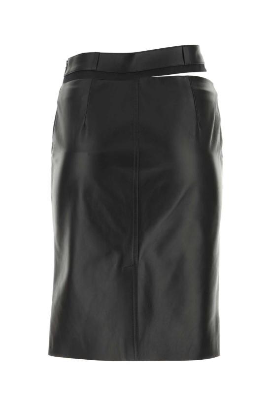  펜디 컷아웃 웨이스트 레더 스커트 FPD774AQ31 F0GME BLACK - FENDI