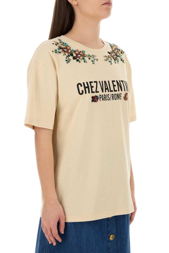  발렌티노 가라바니 반팔 티셔츠 6B3MG24K91C R8E BEIGE - VALENTINO GARAVANI