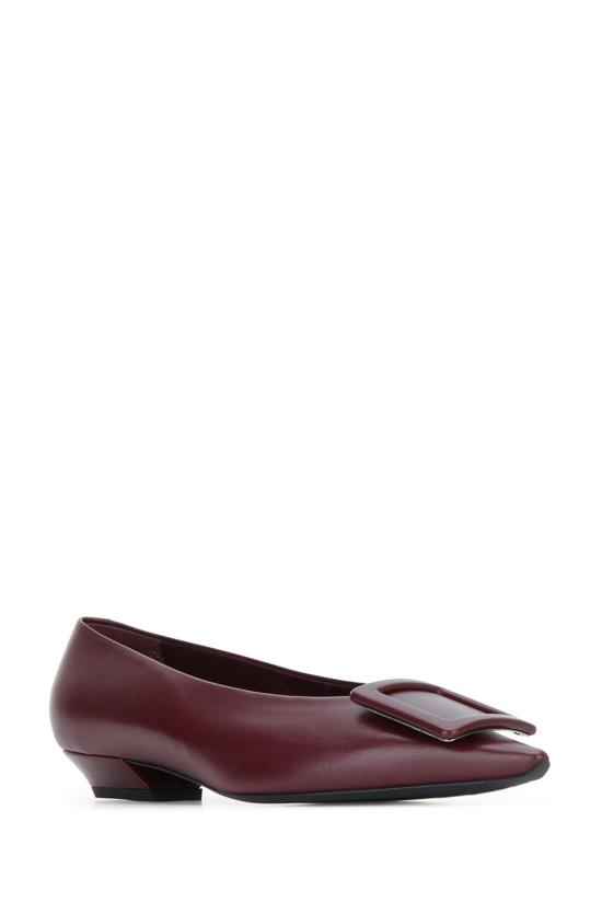 26FW 로저비비에 플랫 슈즈 RVW8244550091T R805 BURGUNDY - ROGER VIVIER