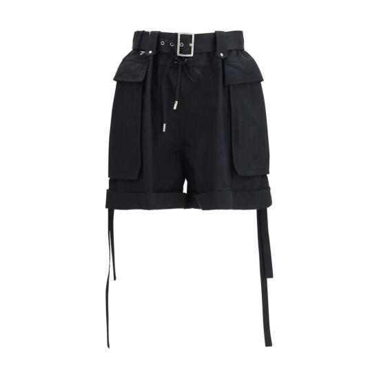 26SS 알렉산더 맥퀸 숏팬츠 AL868654QZAQZ1000BB BLACK
