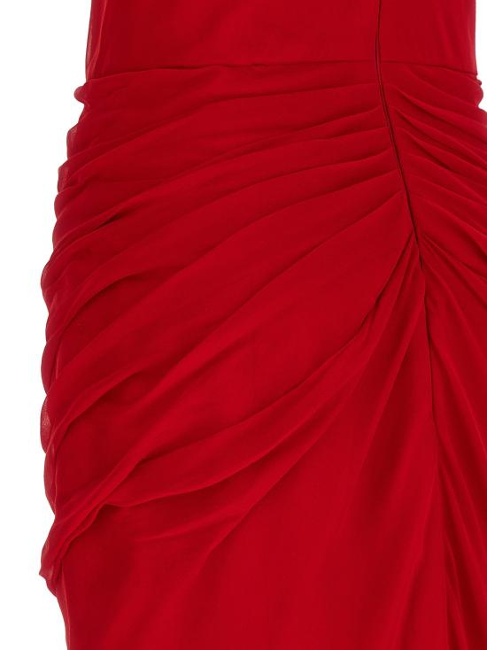 26SS 캐롤리나 헤레라 롱 원피스 CA330372BM RED - CAROLINA HERRERA