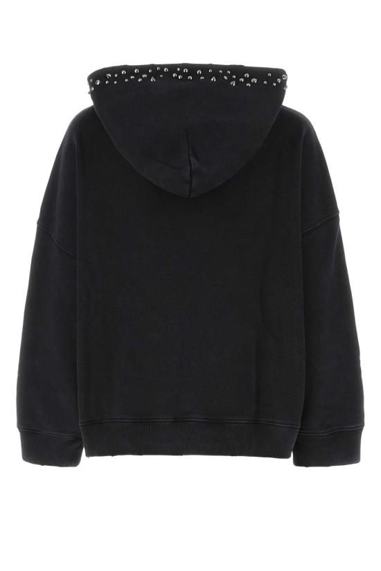  베르사체 후드 티셔츠 10081701A06531 2B110 BLACK - VERSACE