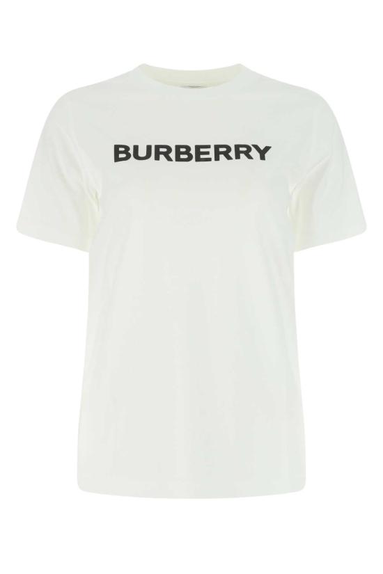 26SS 버버리 로고 프린트 코튼 반팔 티셔츠 8056724 A1464 WHITE