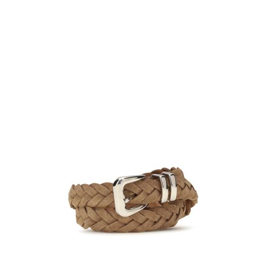 26FW 브루넬로 쿠치넬리 가죽 벨트 BRMAURP253C7962BB BEIGE