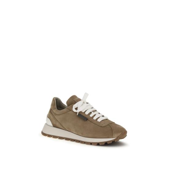 26SS 브루넬로 쿠치넬리 스니커즈 BRMZSFG2110C2767BB BEIGE - BRUNELLO CUCINELLI