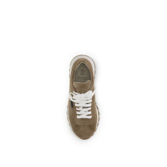 26SS 브루넬로 쿠치넬리 스니커즈 BRMZSFG2110C2767BB BEIGE - BRUNELLO CUCINELLI