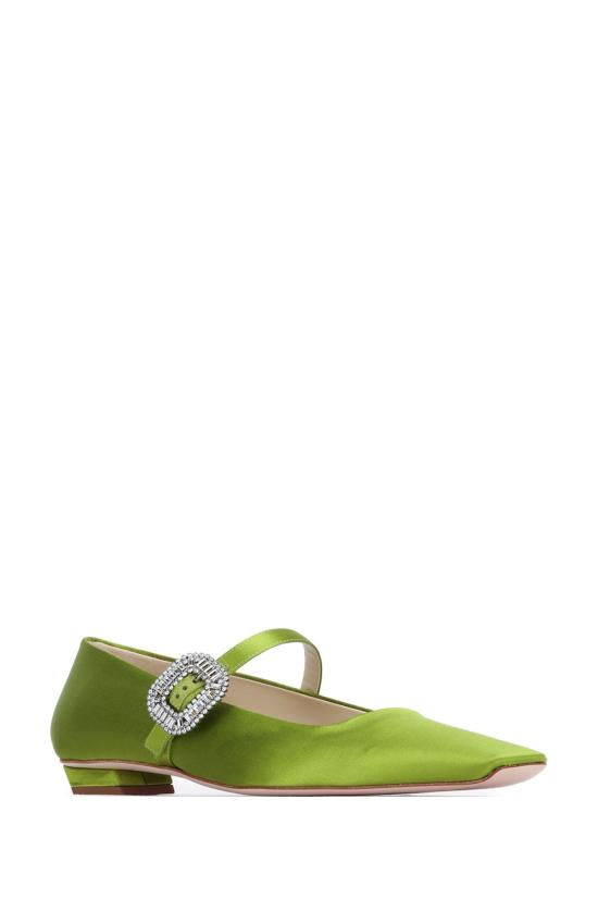 25FW 로저비비에 플랫 슈즈 RVW00743300RS0 V403 GREEN - ROGER VIVIER