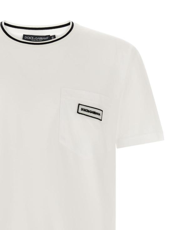 26FW 돌체앤가바나 탑 DO339384BM WHITE - DOLCE & GABBANA