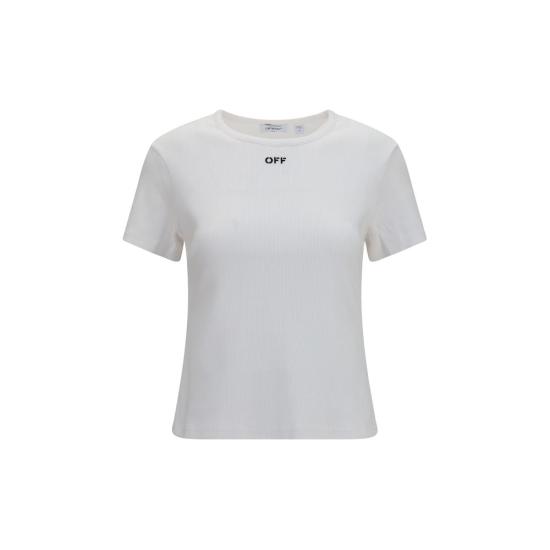 26FW 오프화이트 반팔 티셔츠 OF2FA00679TW102BB WHITE