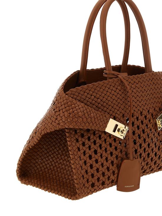 26SS 살바토레 페라가모 토트백 FE332211BM BROWN - SALVATORE FERRAGAMO