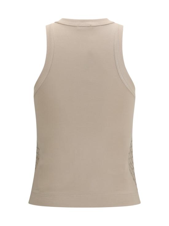26SS 브루넬로 쿠치넬리 민소매 티셔츠 M0T18HK500 C8539 BEIGE - BRUNELLO CUCINELLI