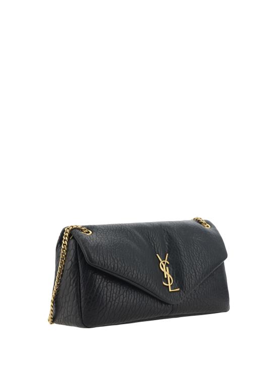 26FW 생로랑 칼립소 미디움 그레인 램스킨 숄더백 800916AACYT 1000 BLACK - SAINT LAURENT