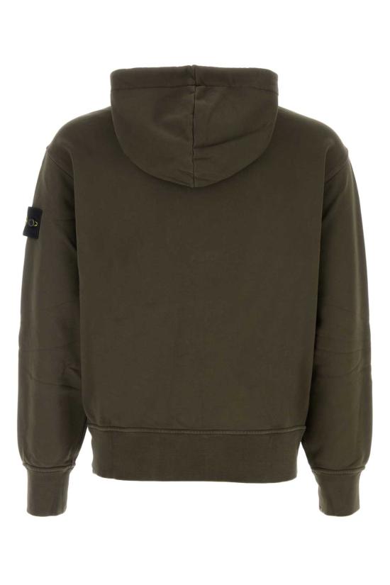 26FW 스톤 아일랜드 오가닉 코튼 플리스 와펜 집업 후드 티셔츠 L2S156100009S0051 V0078 Brown - STONE ISLAND