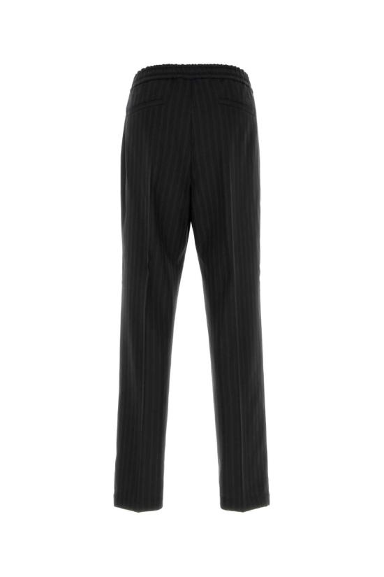 26FW 베르사체 스트레이트 팬츠 10198971A19207 1B000 Black - VERSACE