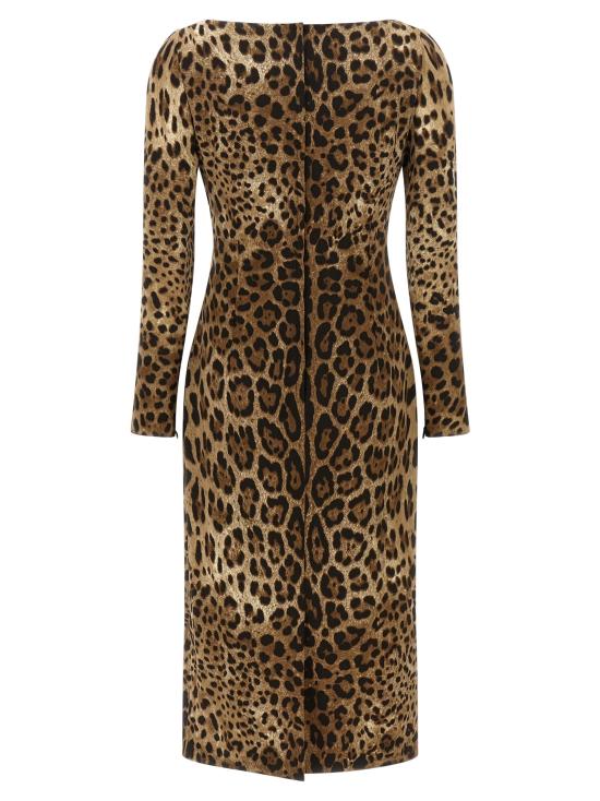 26FW 돌체앤가바나 미디 원피스 DO339398BM BROWN - DOLCE & GABBANA