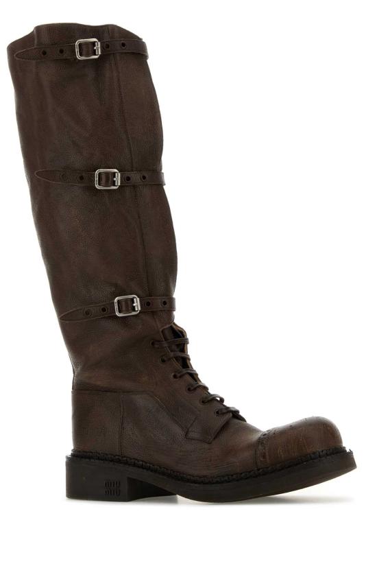26FW 미우미우 부츠 5W315EFG0352KJ F0324 Brown - MIU MIU