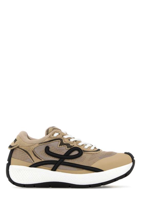26FW 로에베 마라톤 러너 나일론 스웨이드 스니커즈 M816282XCC BEIGEBLACKWHITE Beige o Tan